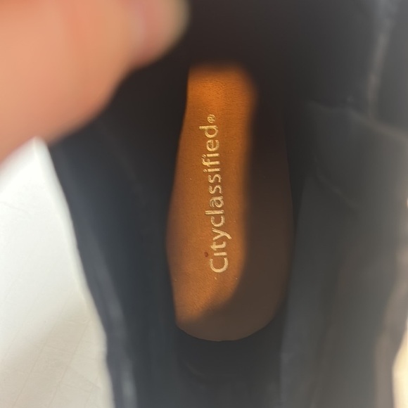 City Classfied Black Zip Boots 7.5 Ankle Booties - Picture 4 of 5